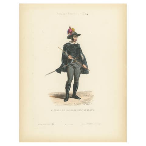 Alguacil of the Bullring – Hand-Colored Lithograph, Espagne & Portugal, ca.1845
