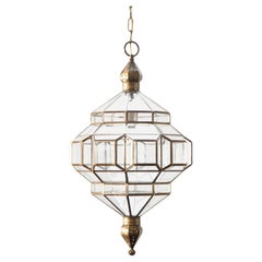 Alhambra 1A Clear Glass with Brass Patina, Granada Collection
