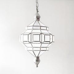 Alhambra 1A Milk Glass with Silver Patina, Granada Collection