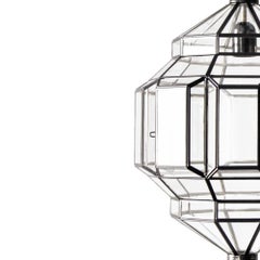 Alhambra 2C Clear Glass with Black Satin, Granada Collection