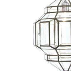 Alhambra 2C Clear Glass with Silver Patina, Granada Collection