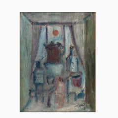 Ali Afshar Still Life Painting Interior - Oil on Canvas, Signed