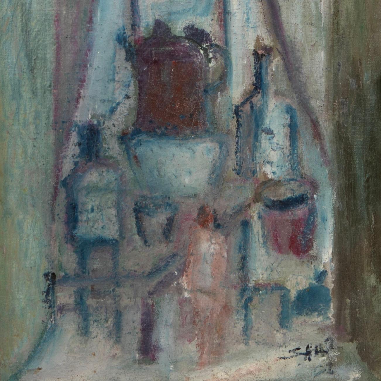 French Ali Afshar Still Life Painting - Oil on Canvas, Signed For Sale