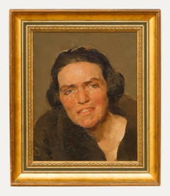 Amy Katherine Browning (1881-1978) -y Oil, Portrait of Hester Wood