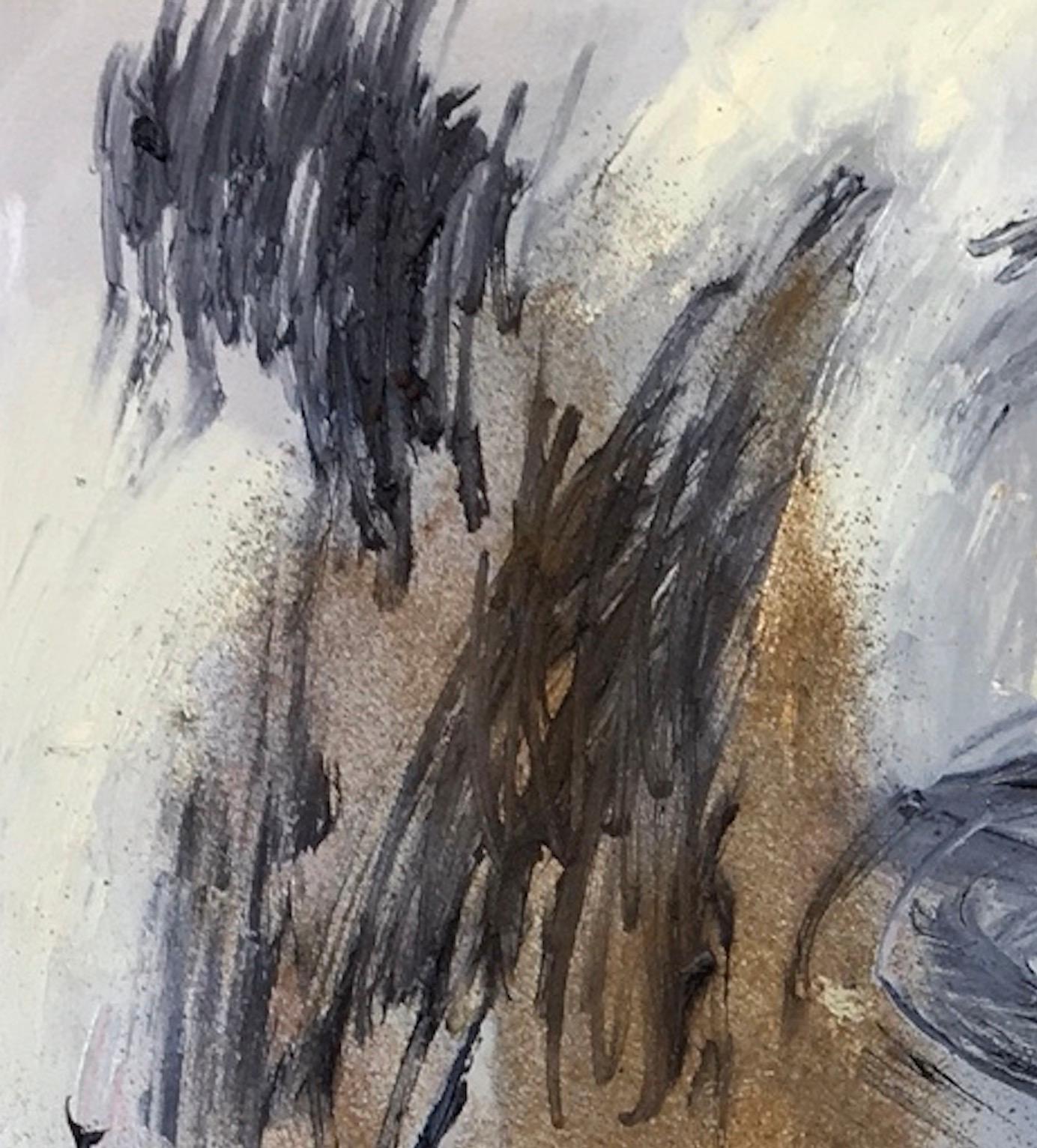 Cerchio spezzato, dipinto olio su tela di Madeleine Strindberg in vendita 1