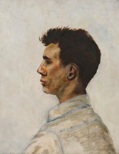 F. M. Tayler - 20th Century Oil, Man in Profile