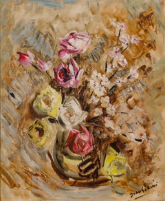 Ivan Gorini – Gerahmtes Ölgemälde des 20. Jahrhunderts, Bouquet de Fleurs