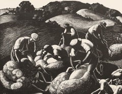 Clare Leighton (1898-1989) - Holzschnitt des 20. Jahrhunderts, Mai-Schaffellherstellung