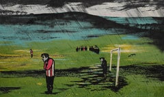 James Boswell (1906-1971)  Lithographie von 1951, Die gewinnende Seite