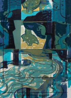 Norman Clifford Jaques (1922-2014) - Contemporary Silkscreen, The Park II