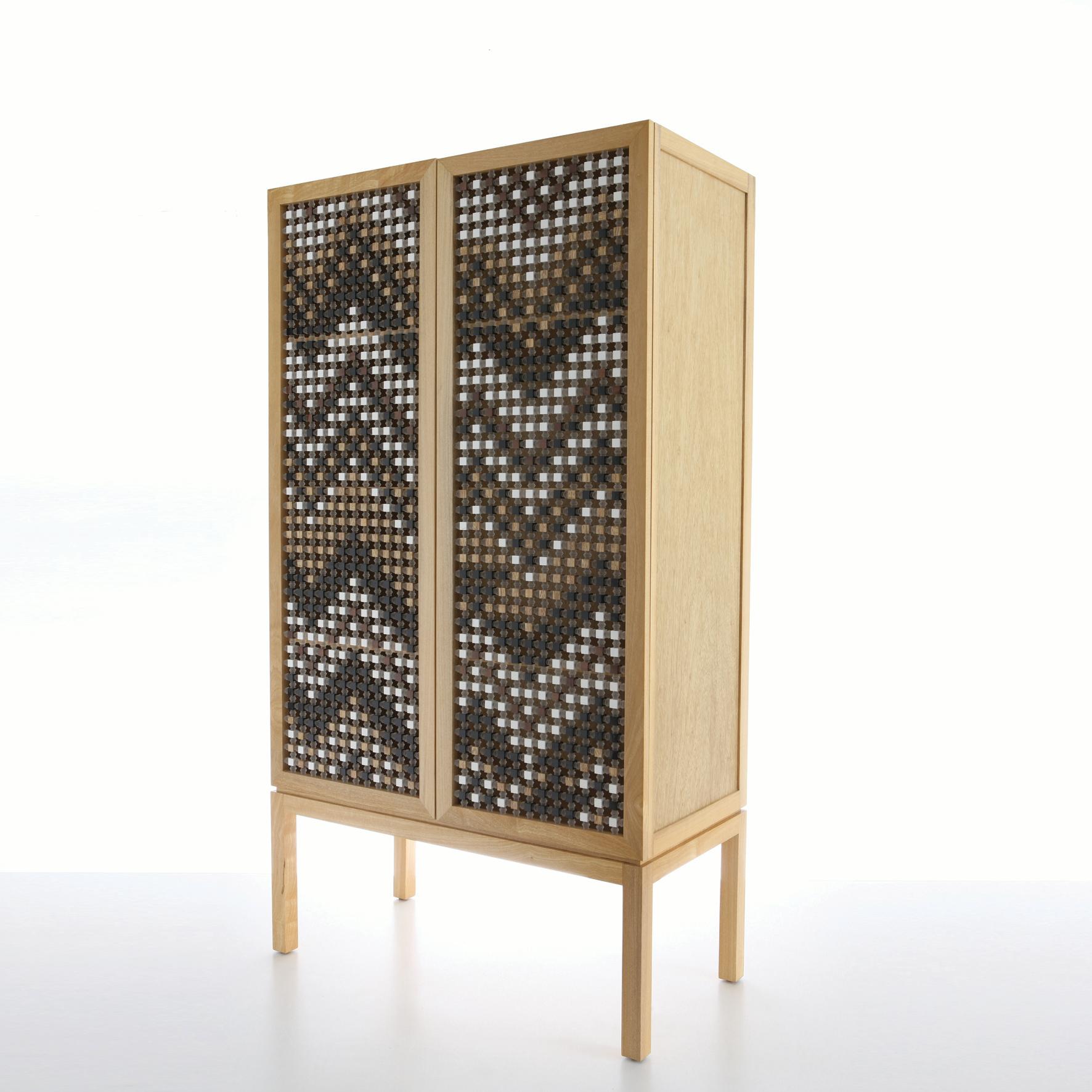 Modern Ali Baba - Cabinet inspired by the Mousharabiyeh doors - Middle Eastern For Sale
