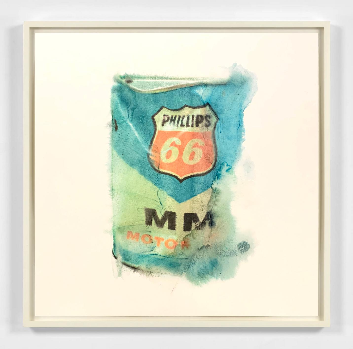 Fading Icons – Phillips 66 - Mixed Media Art by Ali Eckert