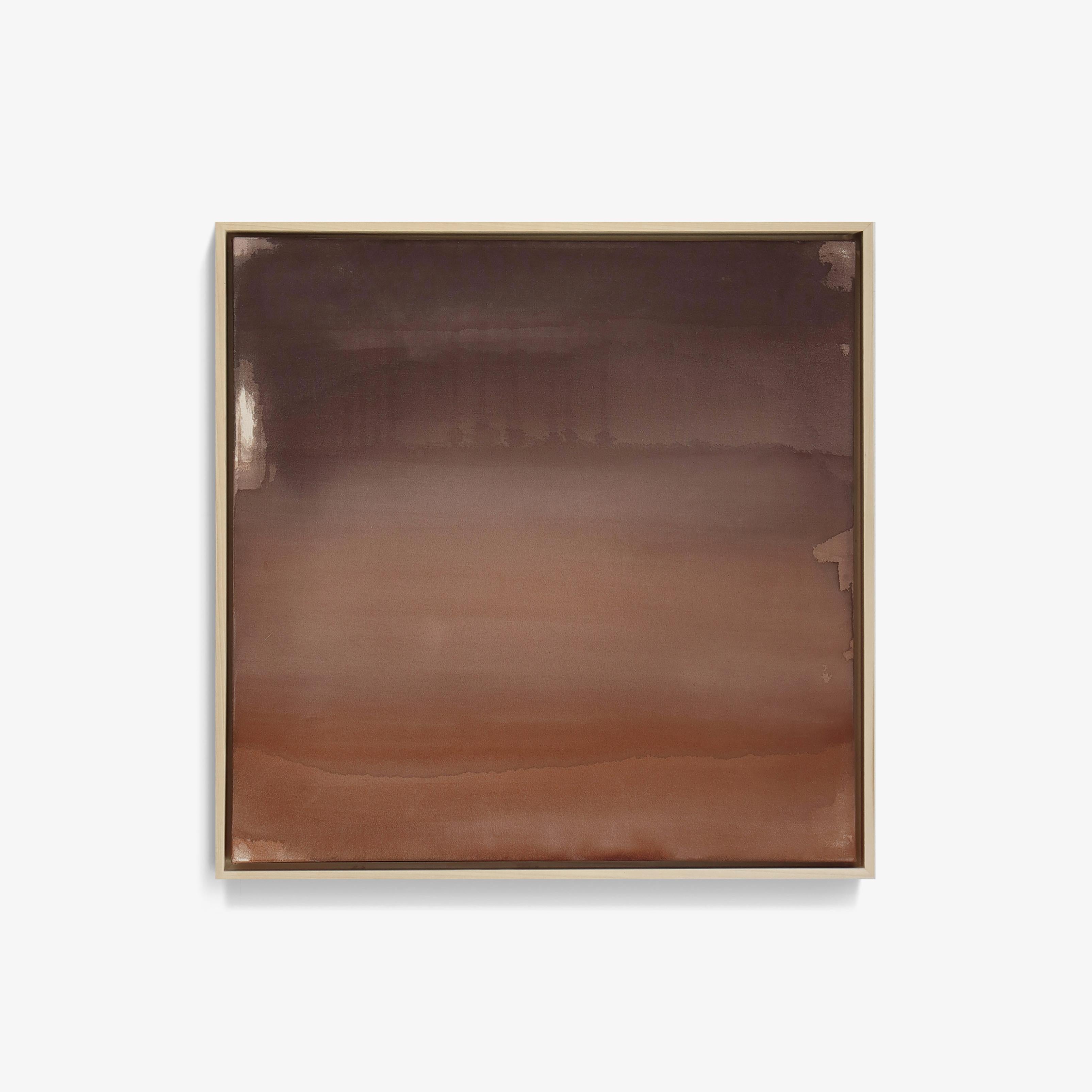 Ali Enache Abstract Painting - "Everything Looks Perfect From Far Away "  Acrylic on Raw Canvas, Framed