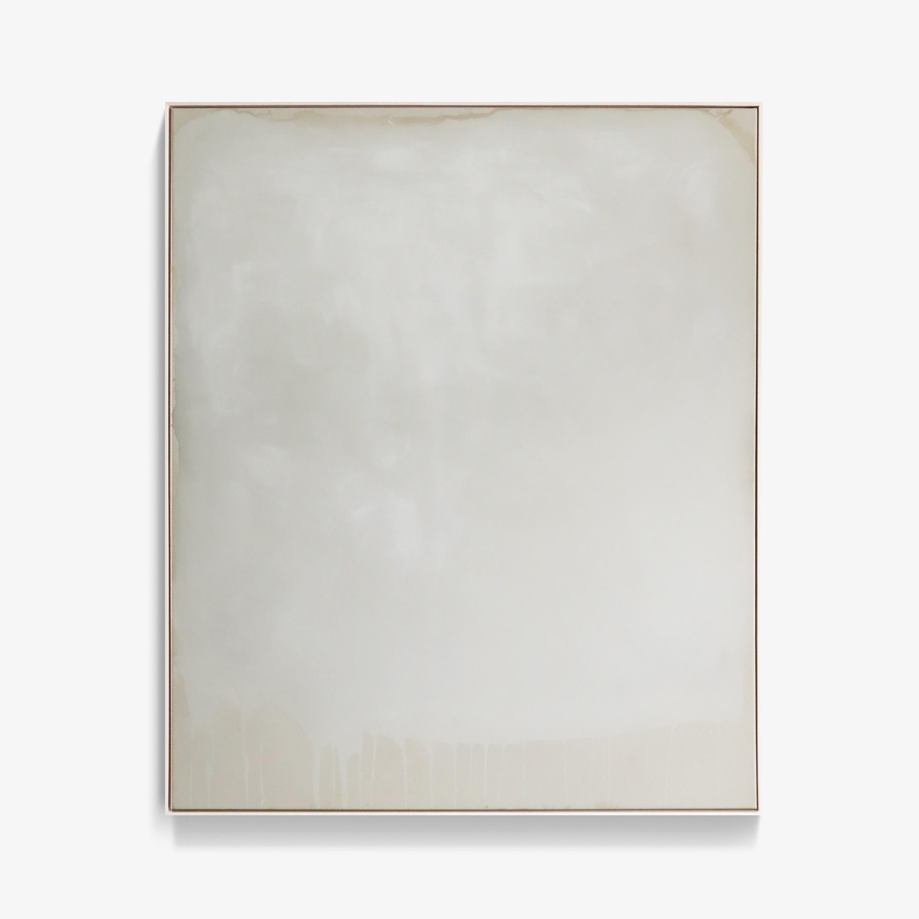 Ali Enache Abstract Painting - "Something More to Gain"  Acrylic on Raw Canvas, Framed