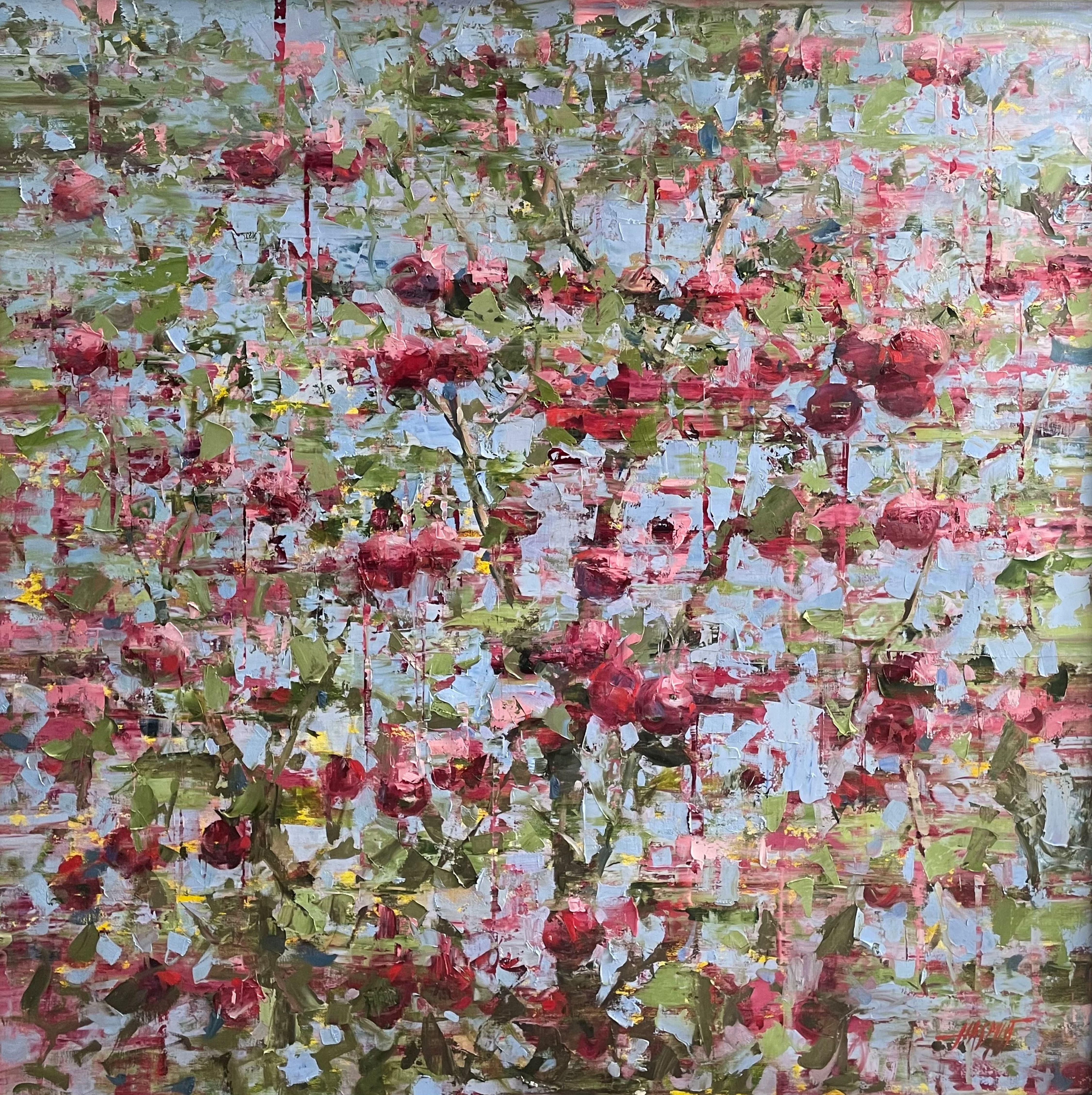 Landscape Painting de Ali Hasmut - Manzana en flor