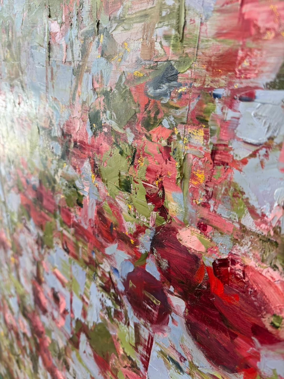 Blühende Äpfel – Painting von Ali Hasmut