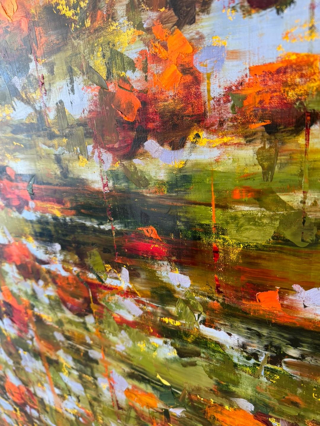 Orange Grove - Impressionist Painting by Ali Hasmut