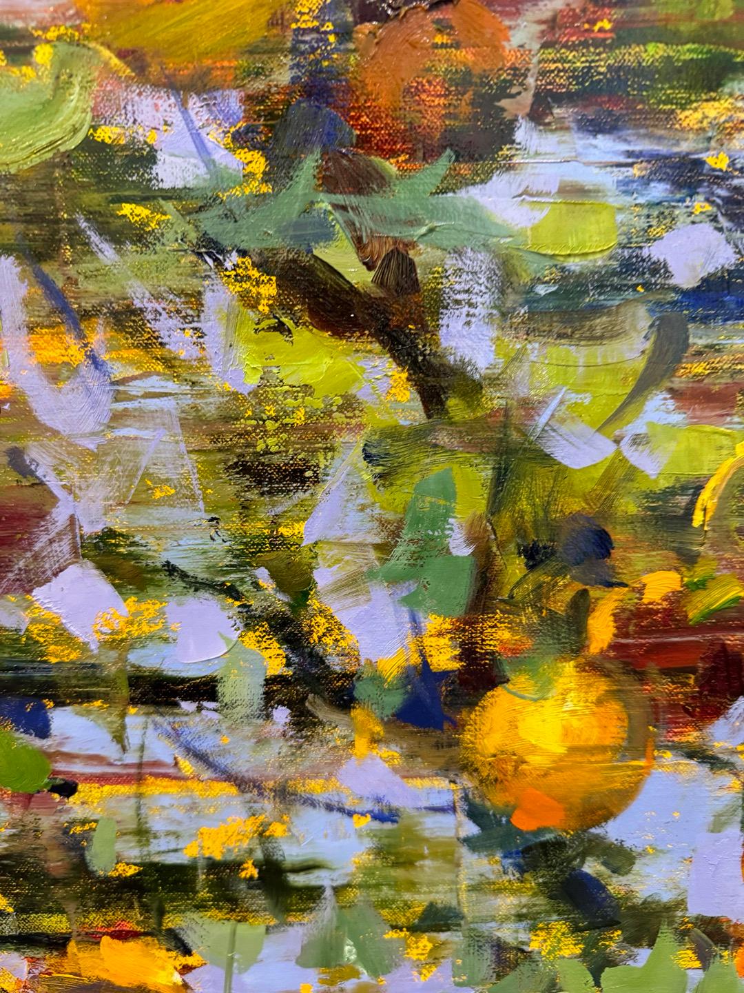 Arance - Landscape Painting Marrone di Ali Hasmut