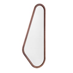 Espejo de Pared Personalizable Chapa de Nogal, Lado Izquierdo - Colección Ali