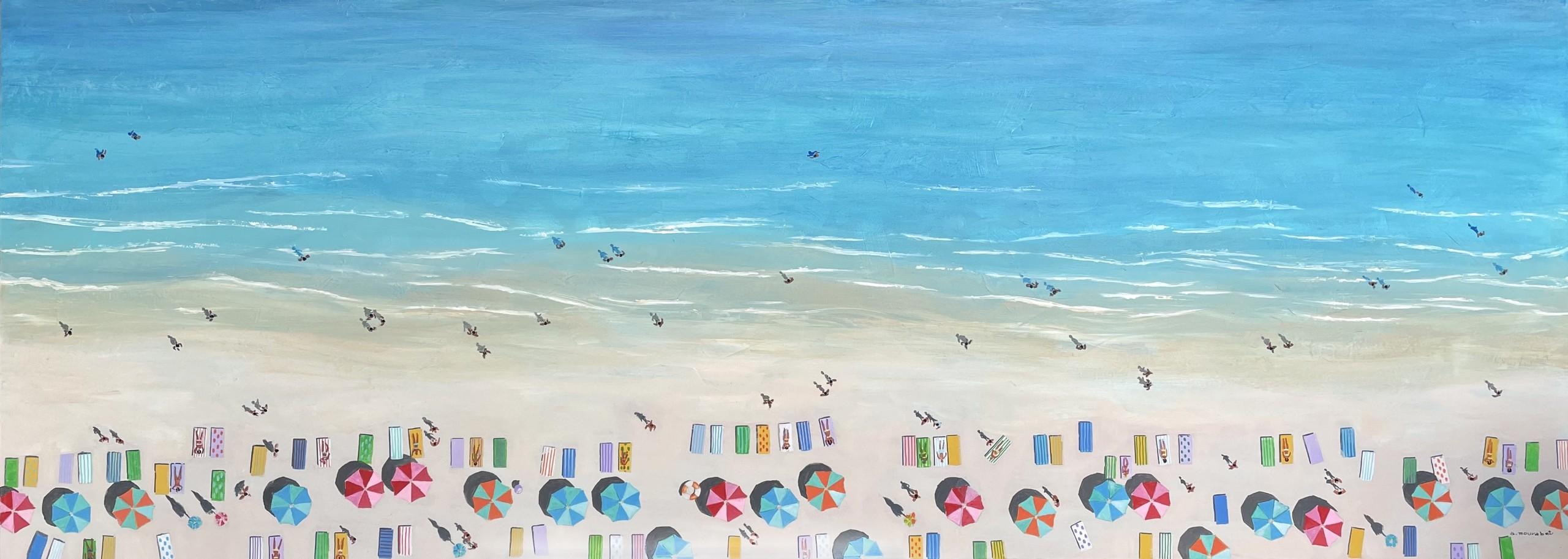 Ali Mourabet  Landscape Painting - Front Row Seats, Ali Mourabet, Contemporary landscape, Seascape and Coastal 