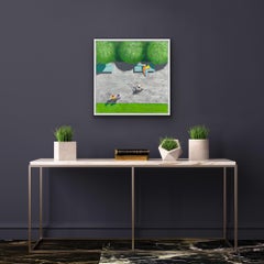 Park Life, Ali Mourabet, Zeitgenössische Malerei, Luftbildkunst, Perspektivische Kunst