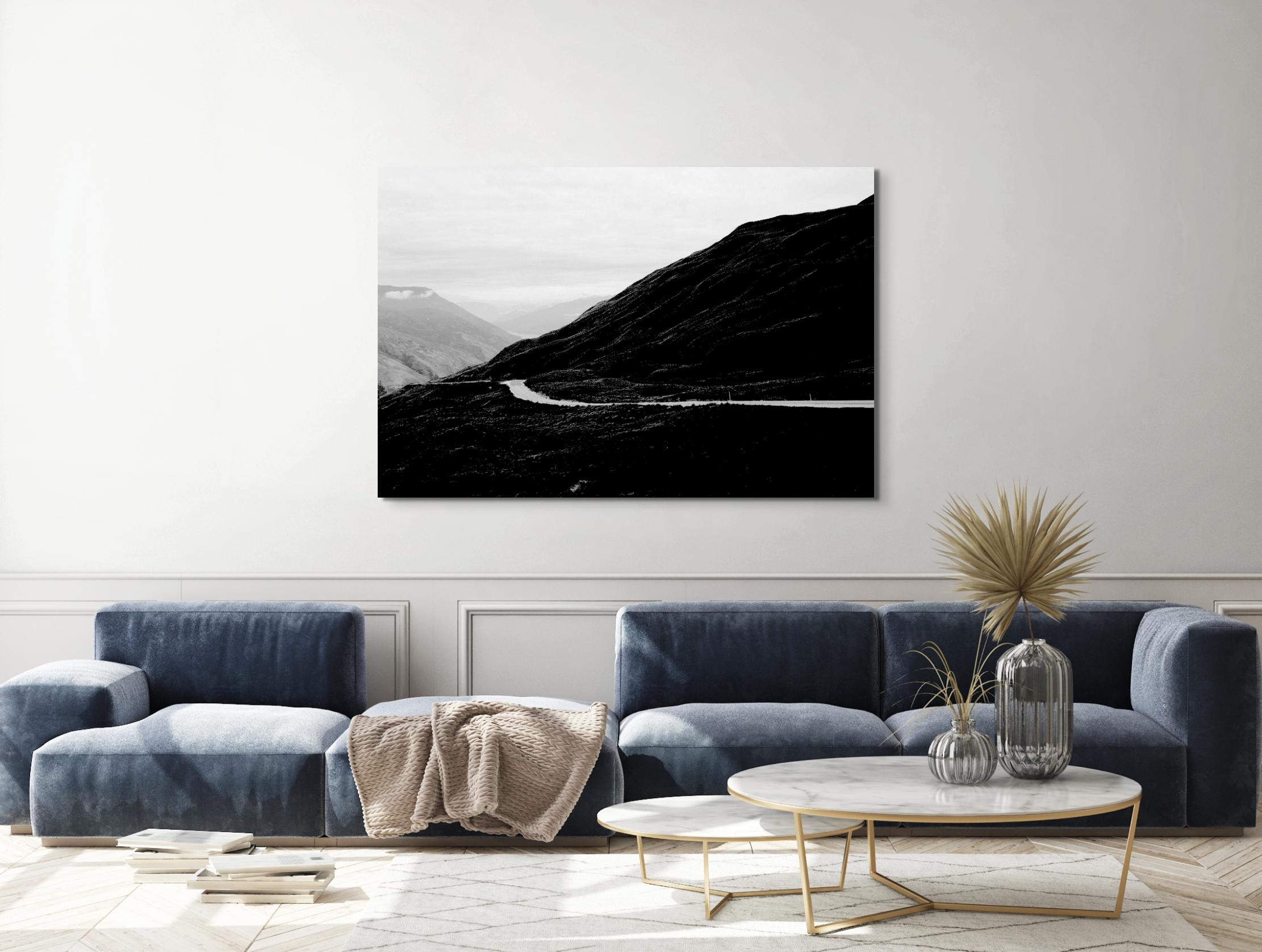 Before, large scale black and white photographic print on canvas by Ali Nasseri For Sale 1