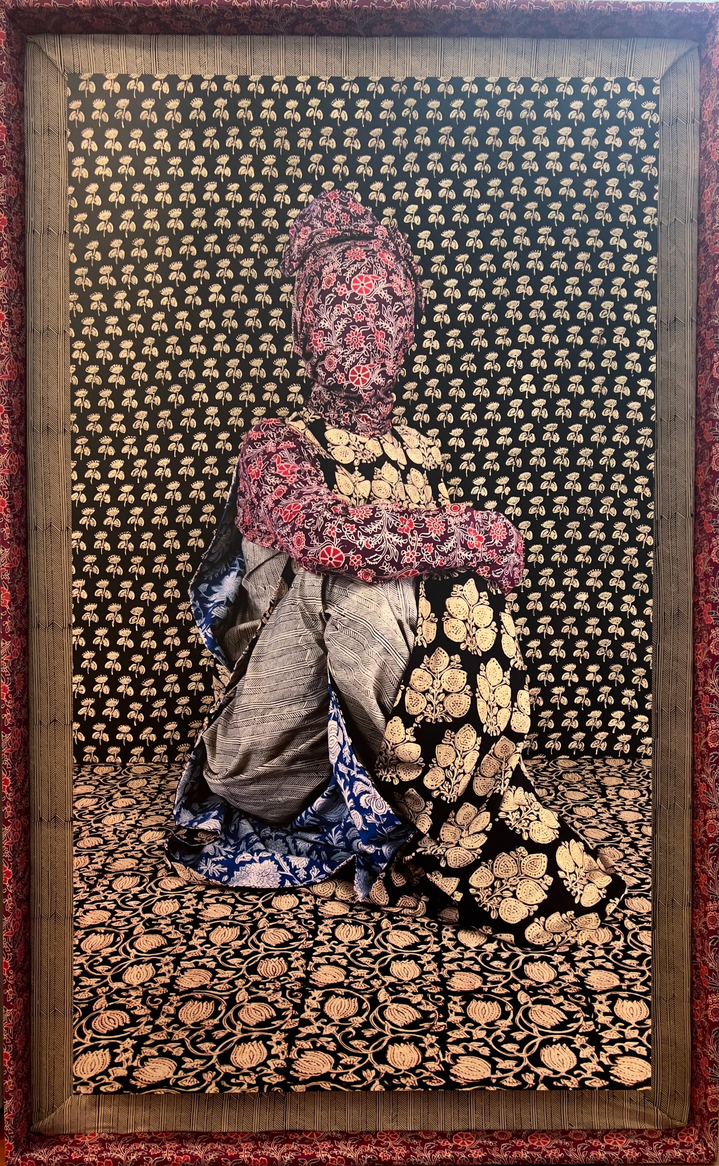 Rote Blüte – Mixed Media Art von Alia Ali
