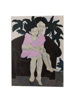Mother and daughter - Painting, Acrylic on canvas