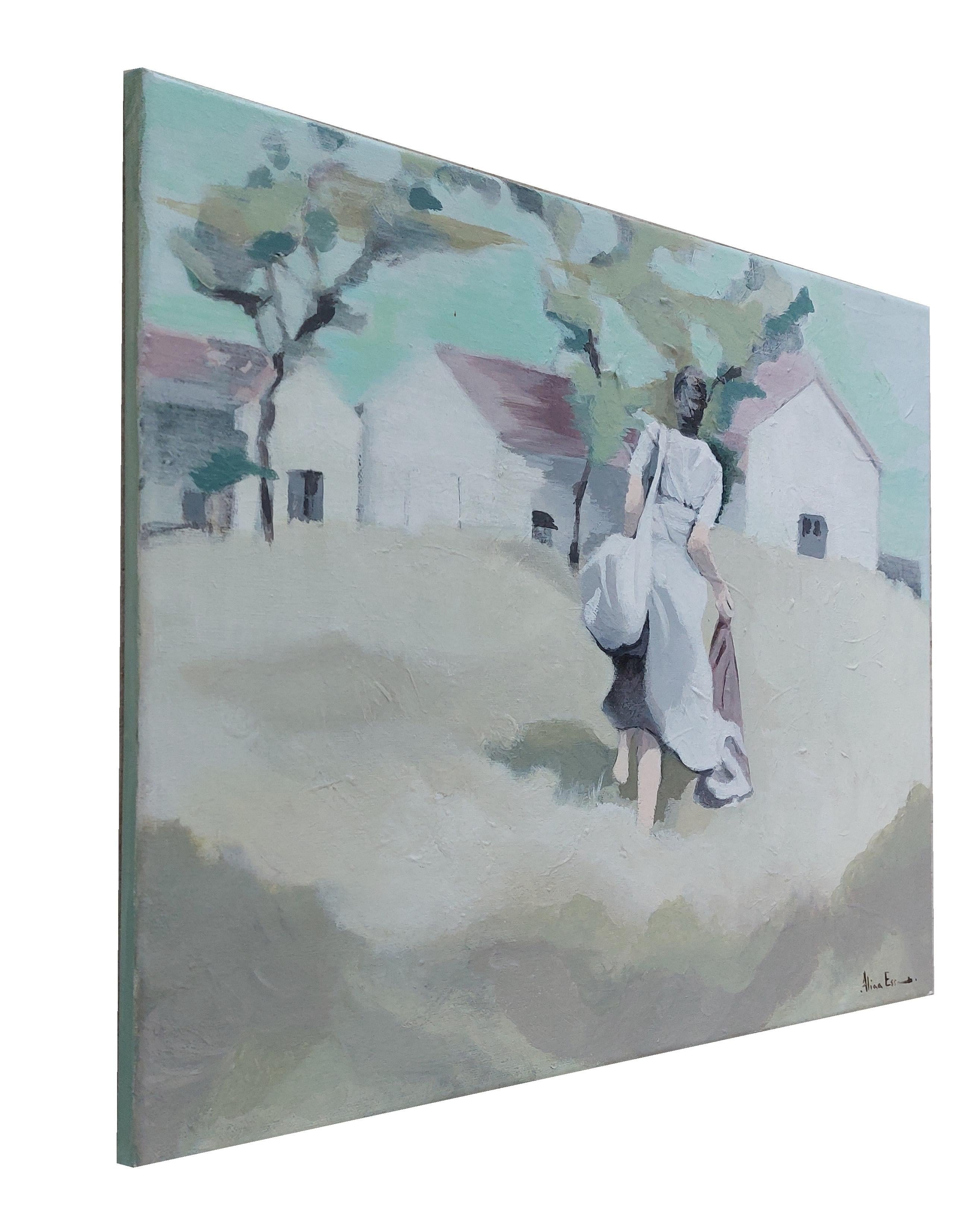 Nostalgia - Gemälde, Acryl auf Leinwand im Angebot 1