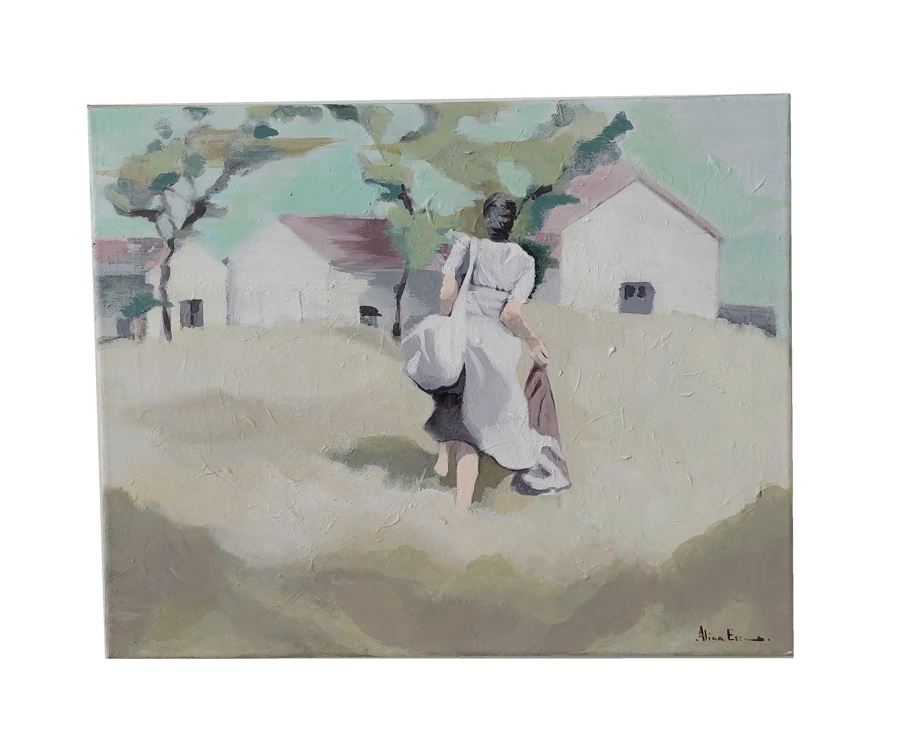 Nostalgia - Gemälde, Acryl auf Leinwand im Angebot 3