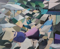 Windy Day Painting, Contemporary Acrylic on Canvas, 2010s, Unframed