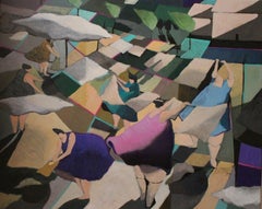 Giornata di vento - Pittura, Acrilico su tela