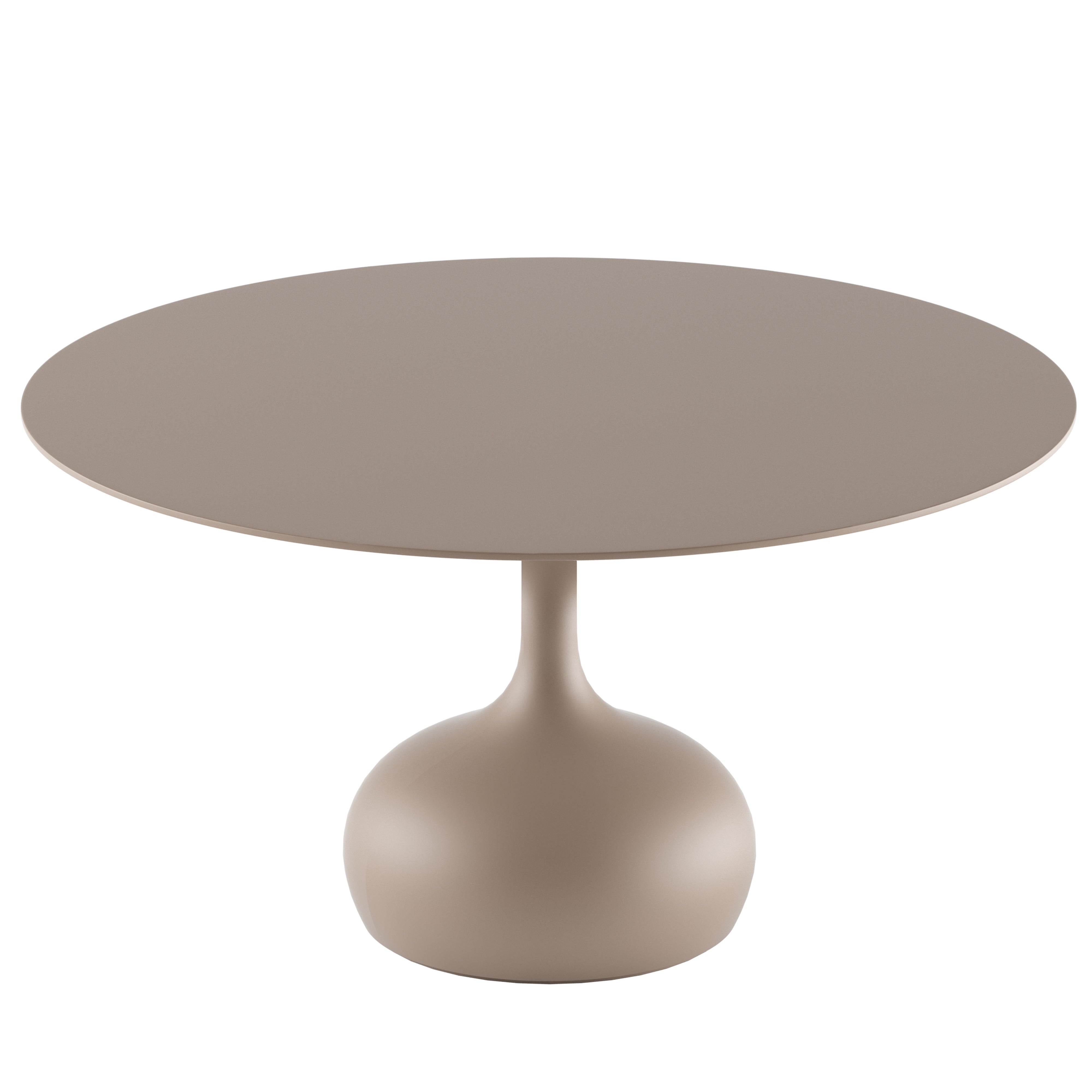 Alias 011 Saen Table Ø140 in Sand Lacquered MDF Top by Gabriele e Oscar Buratti For Sale
