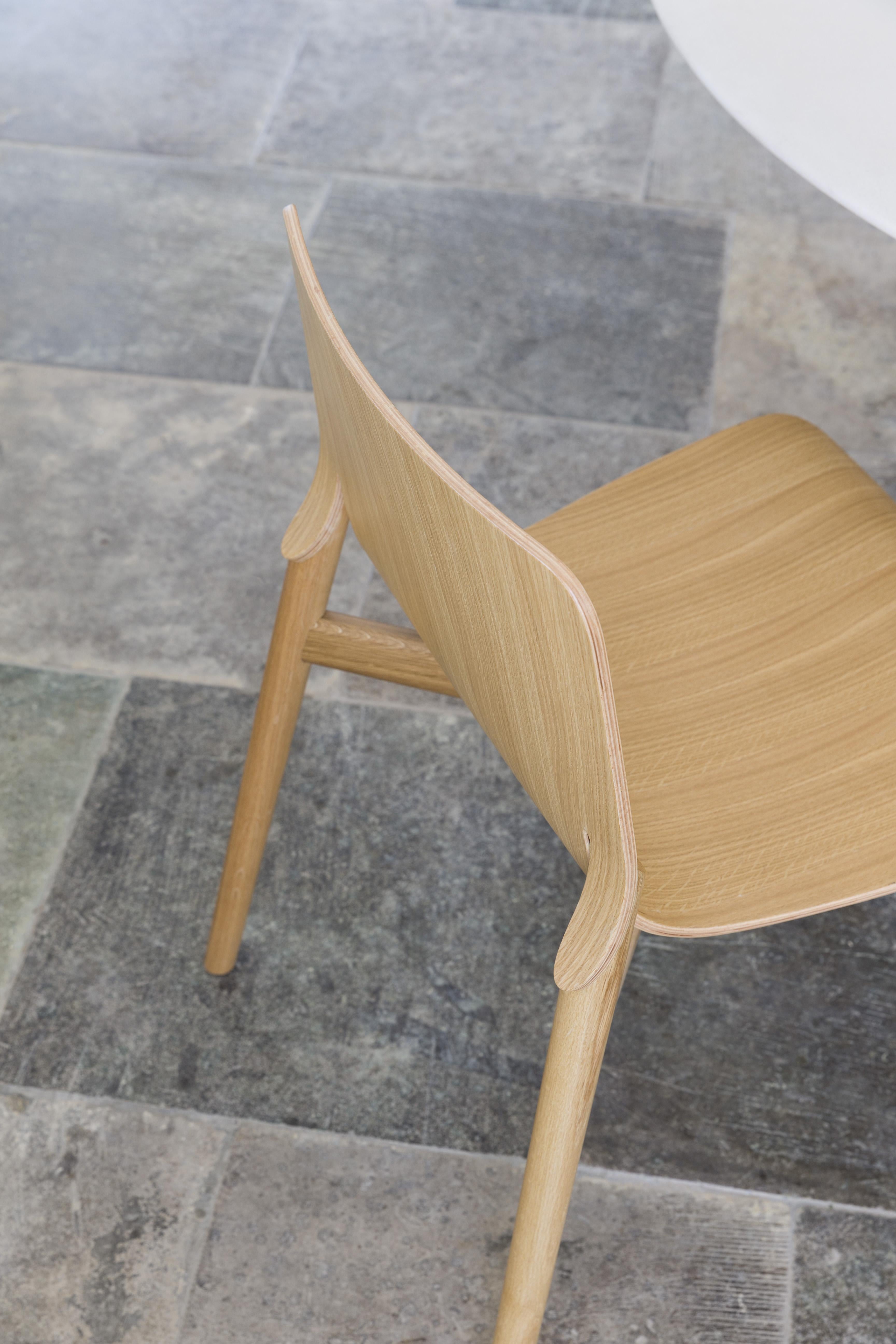 Silla de kayak Alias 047 con asiento y estructura de roble natural by Patrick Norguet en venta 1