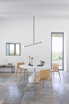 Sedia da kayak Alias 049 con seduta morbida e struttura in Oak naturale di Patrick Norguet