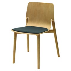 Alias 049 Kayak-Stuhl mit weicher Sitzfläche und Gestell aus Eiche Natur von Patrick Norguet