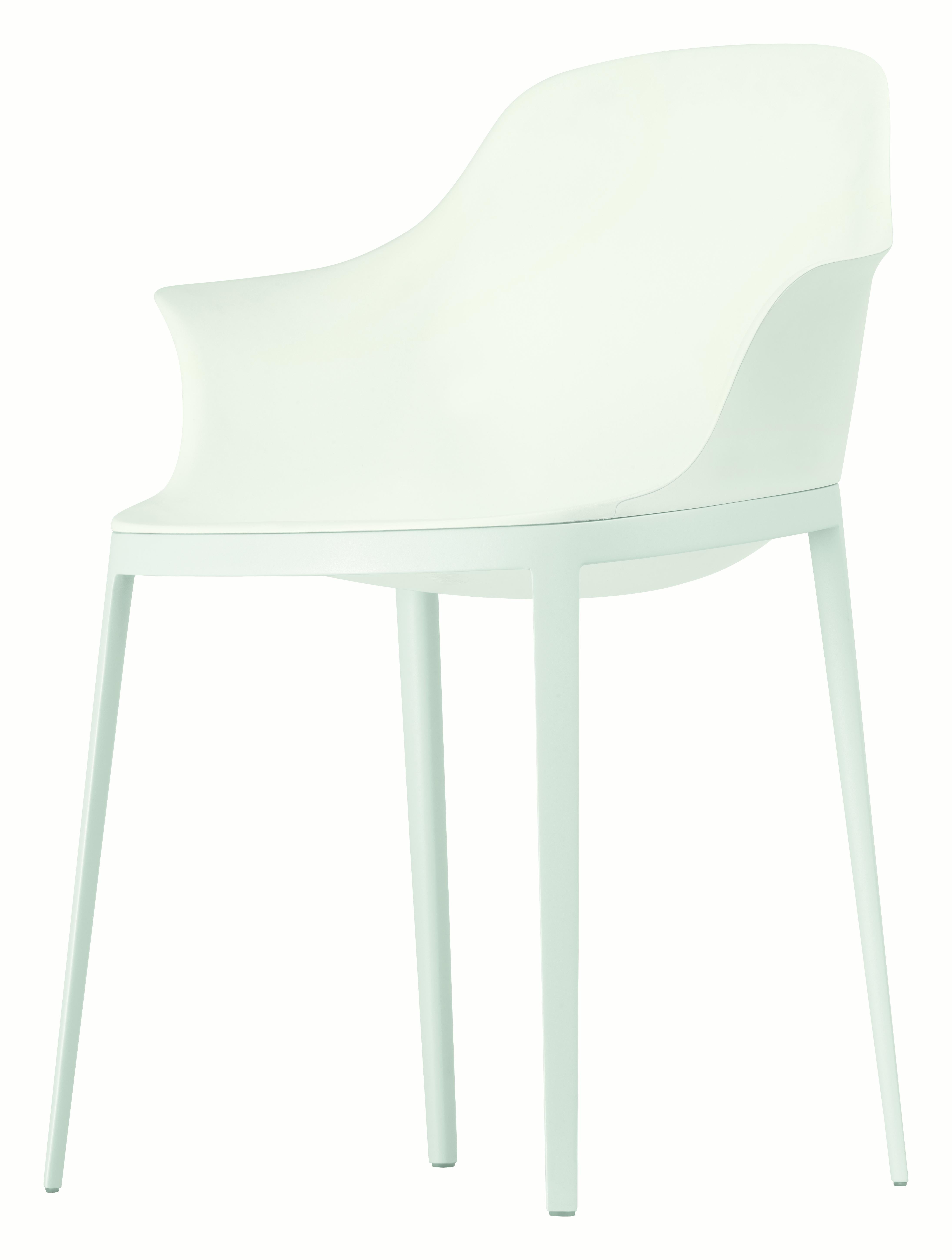 Alias 073 Elle Armchair in White Lacquered Aluminum Frame by Eugeni Quitllet

Chair with lacquered aluminium structure; shell with armrests in polyurethane TECH®.

Born in Ibiza in 1972, where he studied design at the institute of art. In 1996,