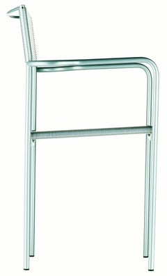 Alias 131 Spaghetti Armrest Armchair with Clear PVC Seat and Chromed Steel Frame