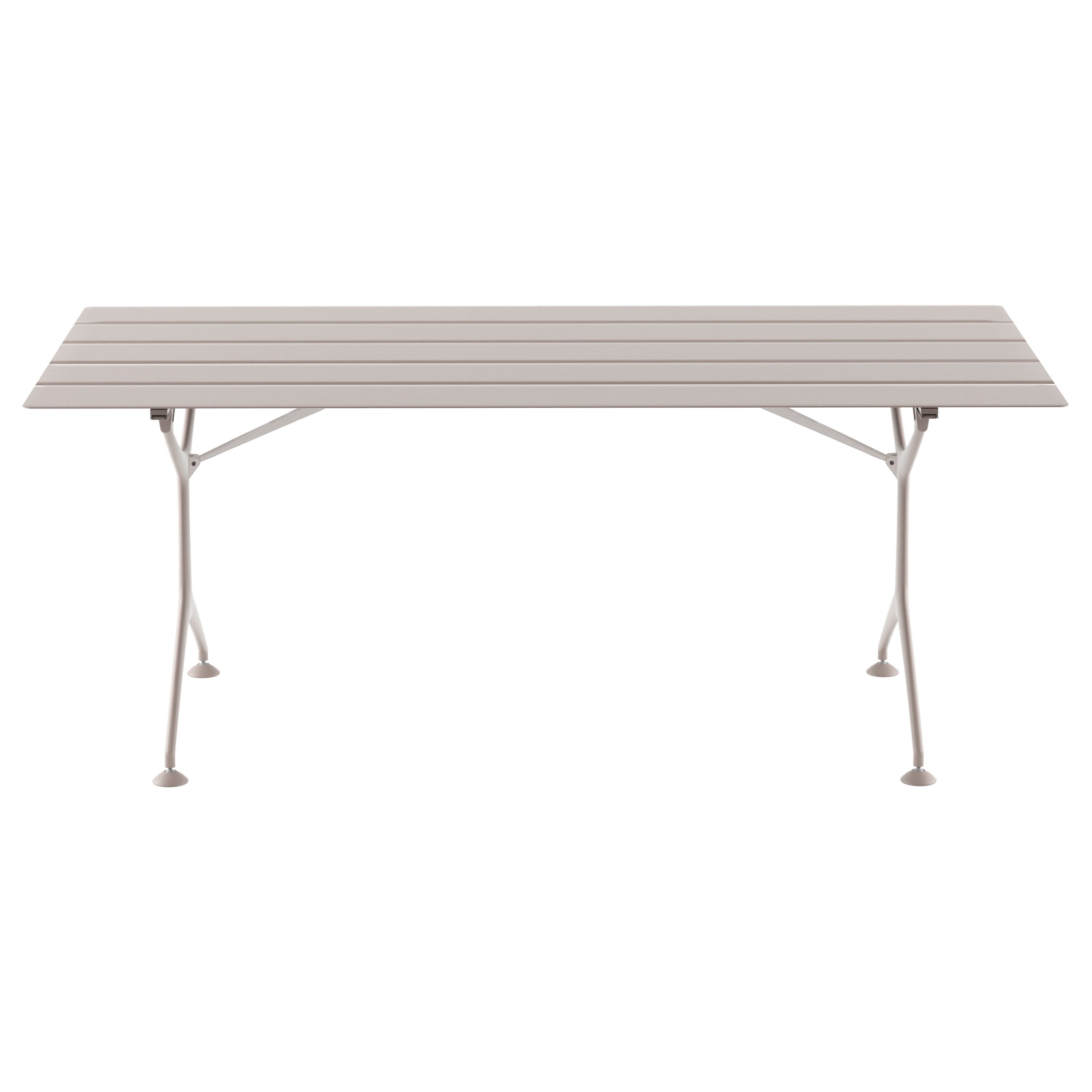 Alias 190 Outdoor Folding Frametable in Sand Lacquered Aluminum Slats
