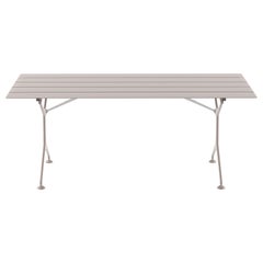 Table d'appoint pliante d'extérieur Alias 190 en lattes d'aluminium laqué sable