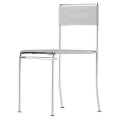 Alias 200_O Green Gemini chaise d'extérieur en maille gris clair avec cadre en acier