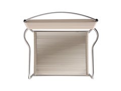 Alias 201_O Grüne PVC-Armlehne aus gebürstetem Edelstahl von Giandomenico Belotti