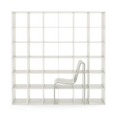 Alias 210 Bookchair Bookcase with Chair in White Lacquered MDF by Sou Fujimoto