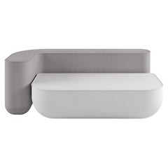 Canapé angulaire à deux mers Okome en tissu Hero de Nendo, Alias 25C