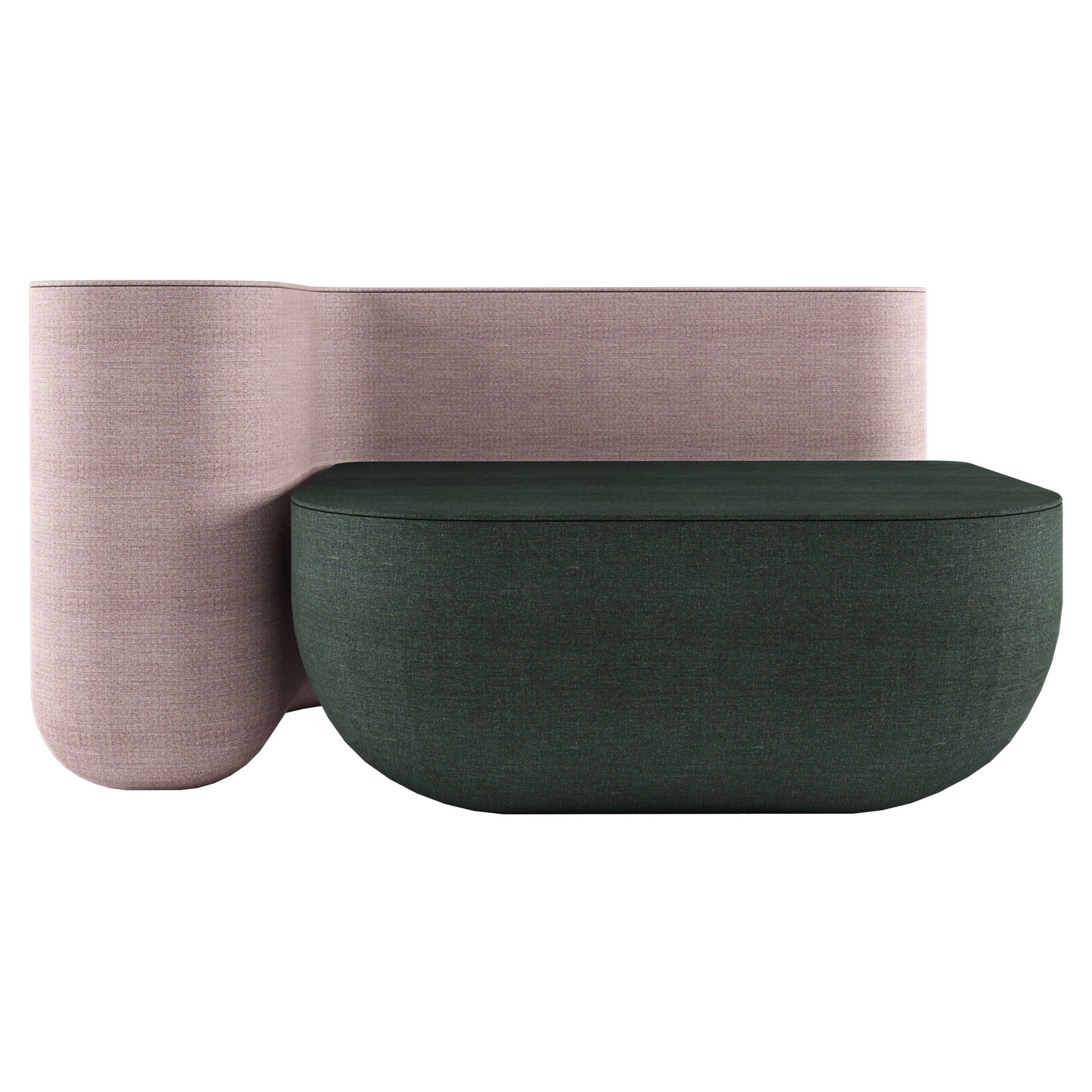 Alias 25E Okome Sofa mit kantigem 1 Sitz und Polsterung von Nendo