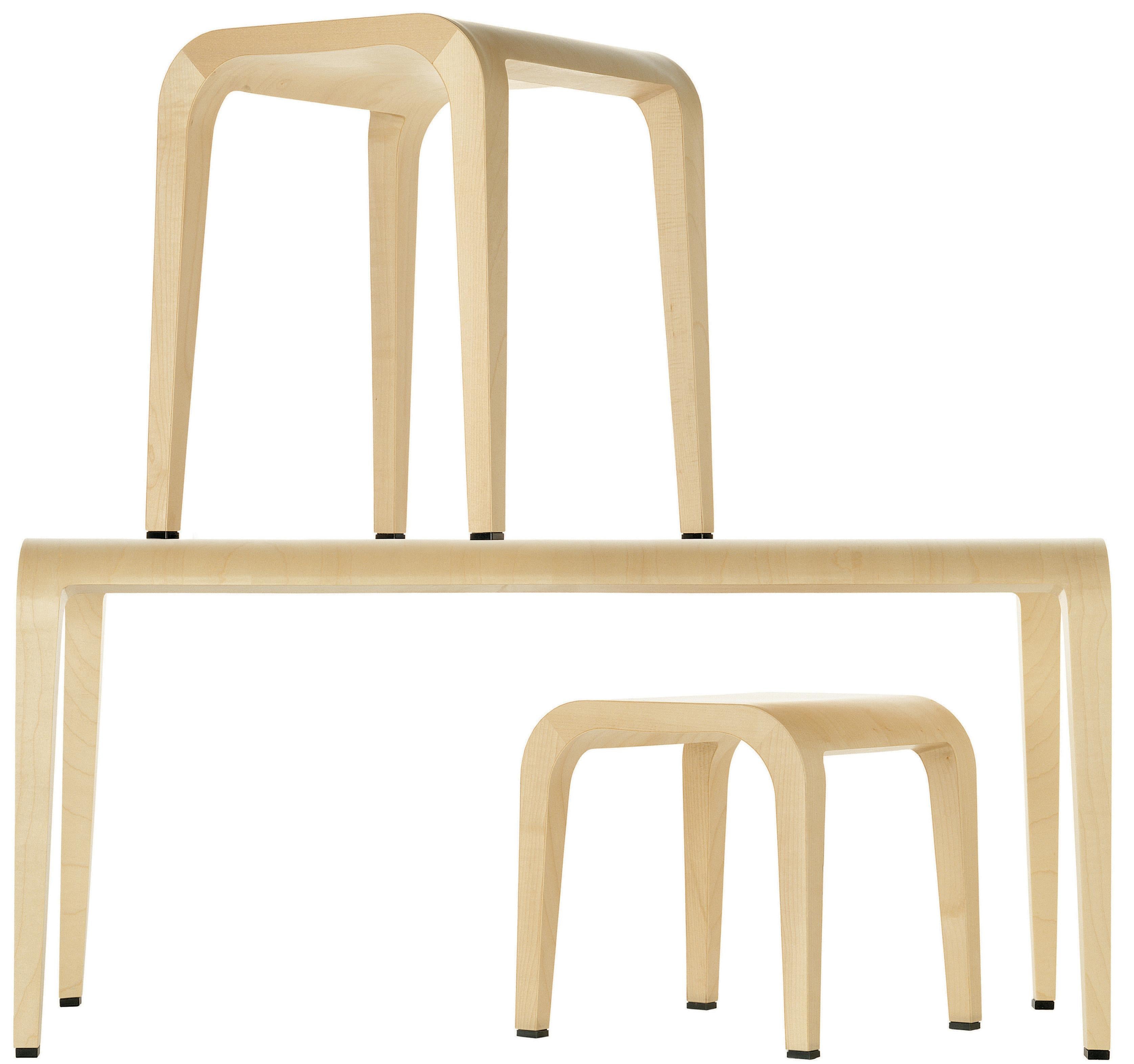 Alias 307 Laleggera Bench in Natural Maple Frame by Riccardo Blumer

Bench with structure in solid maple or ash. Maple veneer or oak veneer.Internal support in injected polyurethane foam. Finish in transparent laquage or in colored stains.

Born