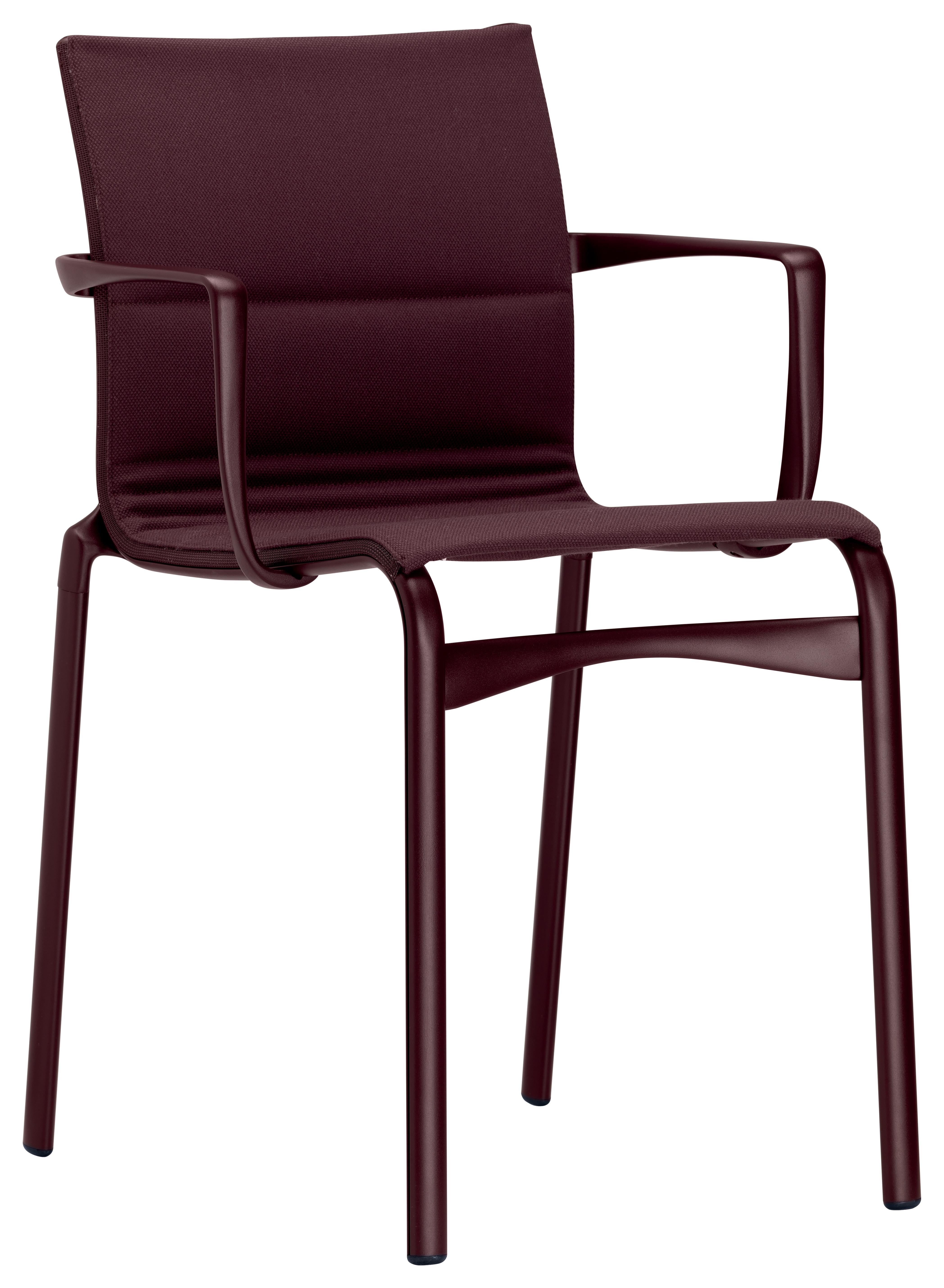 Italian Alias 417 Highframe 40 Chair in Purple with Aubergine Lacquered Aluminium Frame For Sale