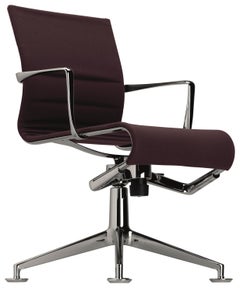 Alias 447 Meetingframe+ Tilt 47 Chair in Purple Seat with Chromed Aluminum Frame