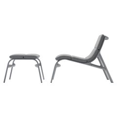 Alias 462/464 Outdoor Armrahmen Soft & Feetframe in Grau mit Sand lackiert