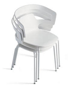 Alias 500 Segesta Chair in White Lacquered Steel Frame by Alfredo Häberli